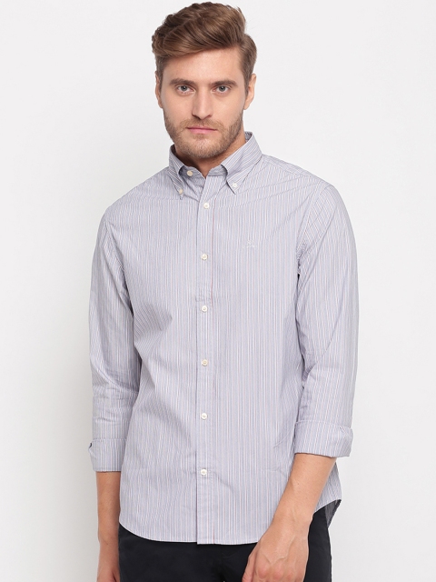 

GANT Men Blue Regular Fit Striped Casual Shirt