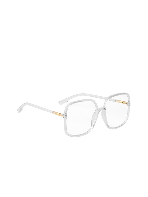 

ROYAL SON Women UV Protected Lens Oversized Sunglasses CHI0096-C5, Transparent