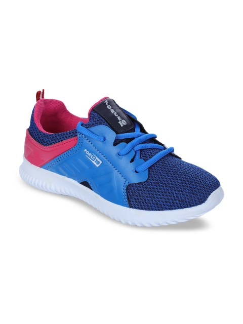 

Liberty Women Blue PU and Canvas Running Shoes