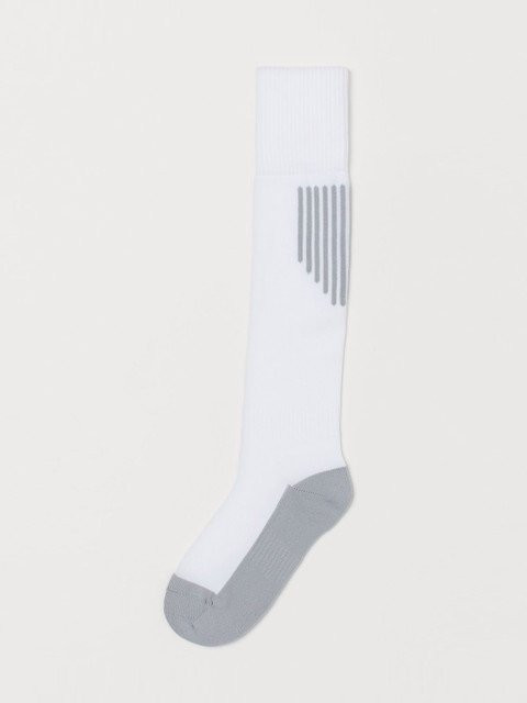 

H&M Boys White & Grey Colourblocked Football Socks