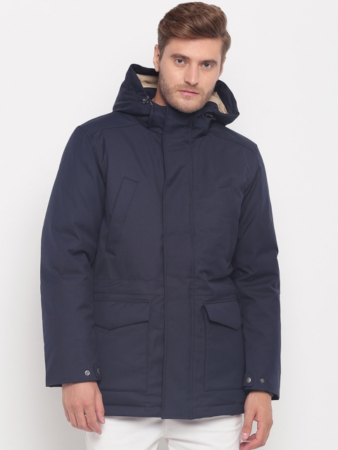 

GANT Men Navy Blue Solid Padded Jacket