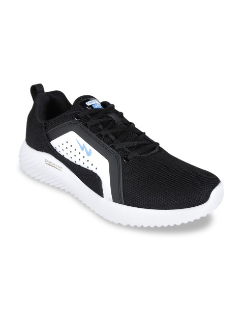 

Campus Men Black & White Mesh NEIL Running Shoes
