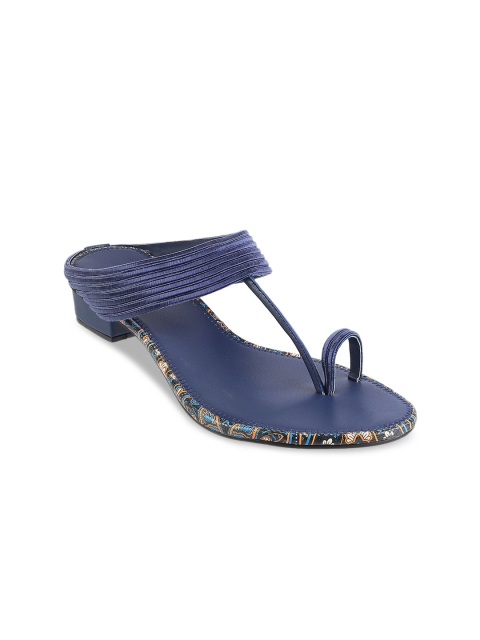 

Metro Women Blue Striped Sandals