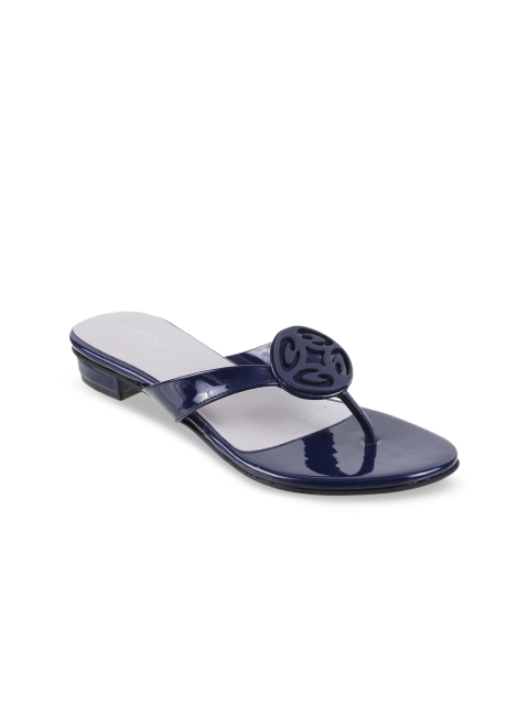 

Metro Women Blue Colourblocked Heels