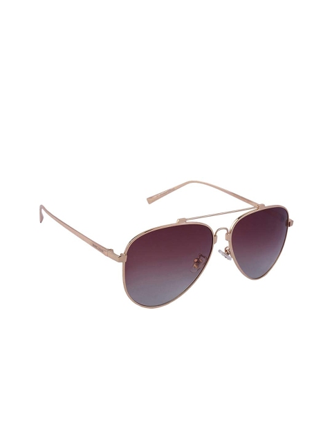 

MARC LOUIS Unisex Polarised & UV Protected Aviator Sunglasses GG3910SC01SG, Brown
