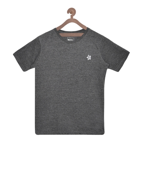 

Circle Square Boys Grey Printed Round Neck T-shirt