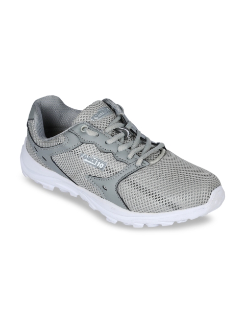 

Liberty Men Grey Solid Mesh Running Shoes