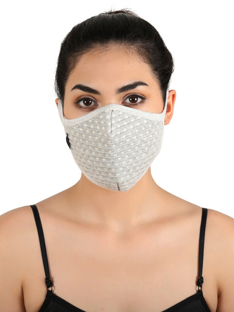 

Pluchi Women Grey 2Pcs 2-Ply Reusable Cloth Mask