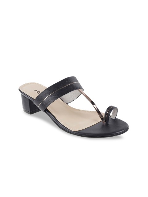 

Metro Women Navy Blue Solid Block Heels