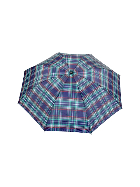 

FabSeasons Unisex Blue Checks Print 3 Fold Fancy Manual Umbrella