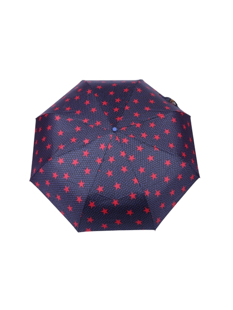 

FabSeasons Unisex Blue & Red Star Digital Printed 3 Fold Semi-Automatic Umbrella