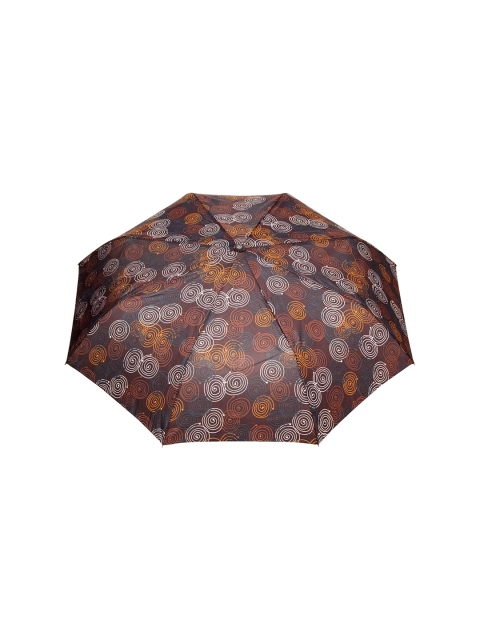

FabSeasons Unisex Brown & Orange Symmteric Printed 3 Fold All-Season Umbrella