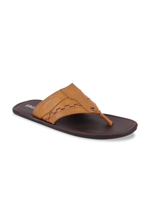 FAUSTO Men Tan Brown Comfort Sandals