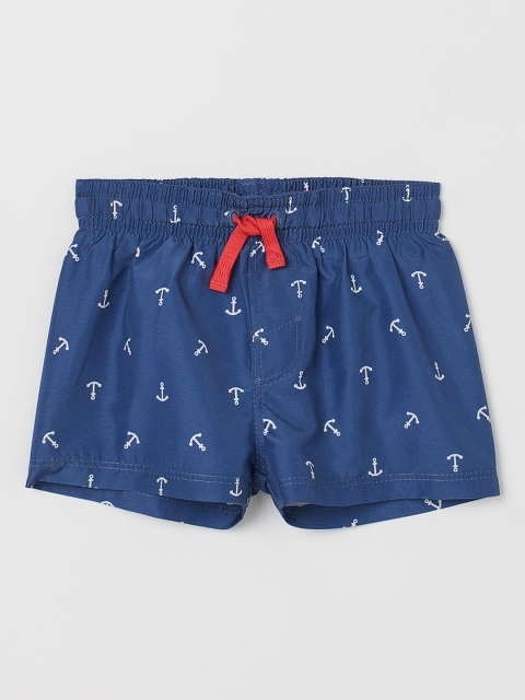 

H&M Boys Blue Printed Swim Shorts