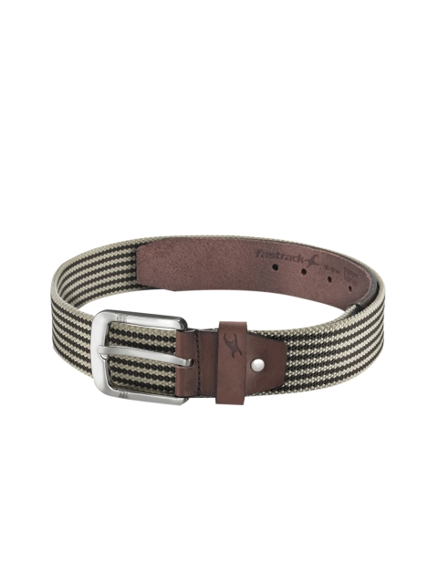 

Fastrack Men Brown & Beige Woven Design Belt
