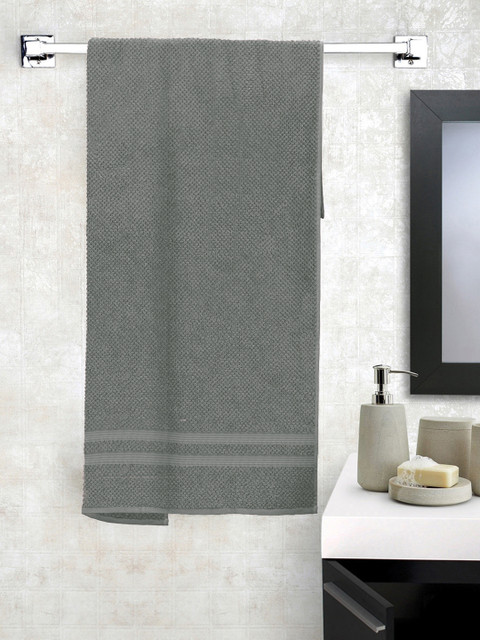 

Story@home Charcoal Grey Solid 600 GSM Extra Large Bath Towel