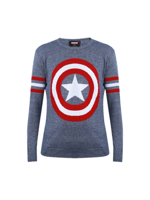 

Kids Ville Boys Blue & Red Captain America Printed Sweatshirt
