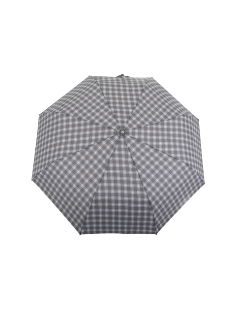 

FabSeasons Unisex Grey Checked Semi Automatic 3 Fold All-Season Umbrella