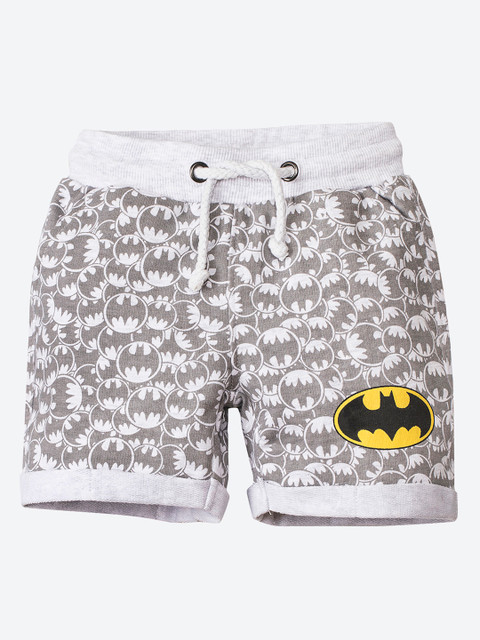 

Kids Ville Boys Grey Batman Printed Regular Fit Shorts