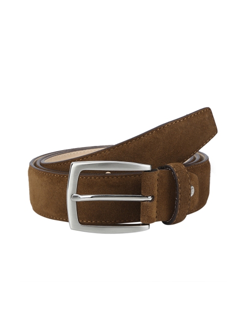 

CRUST Men Brown Solid Suede Belt
