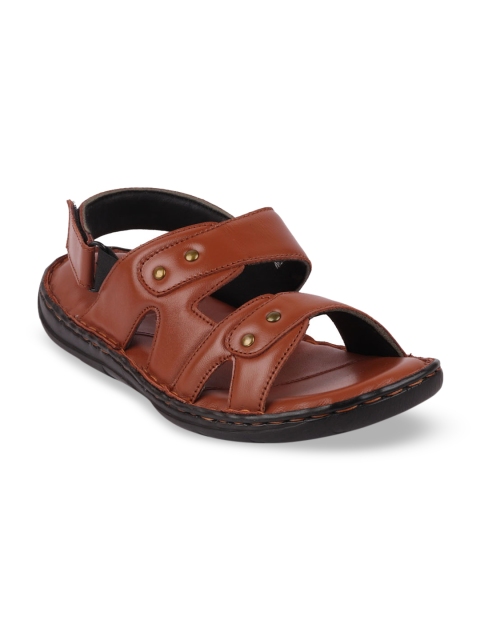 

FAUSTO Men Tan Brown Comfort Sandals