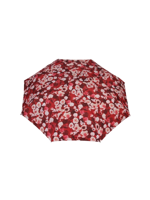 

FabSeasons Red & Beige Digital Floral Printed 3 Fold Fancy Automatic Umbrella
