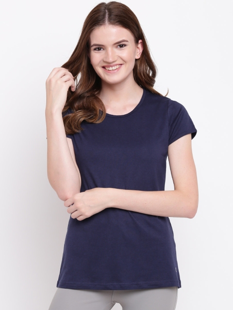 

Kanvin Women Navy Blue Solid Lounge T-Shirt