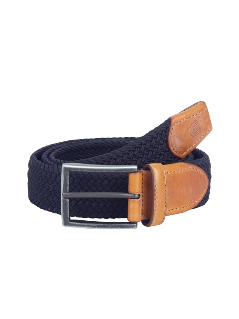 

CRUST Men Navy Blue & Tan Brown Braided Belt