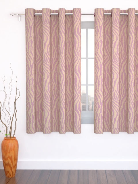 

Story@home Pink Abstract Printed Single Window Curtain
