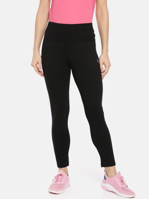 

Macrowoman W-Series Women Black Solid Active Yoga Tights