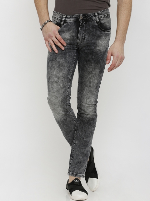 

Rex Straut Jeans Men Grey Slim Fit Mid-Rise Clean Look Stretchable Jeans