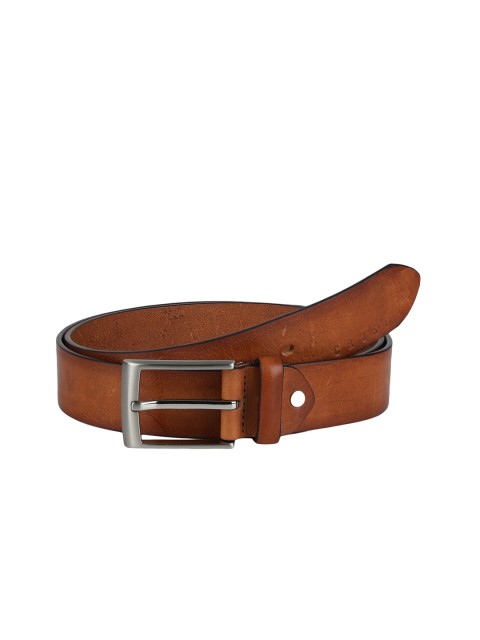 

CRUST Men Tan Brown Solid Leather Belt