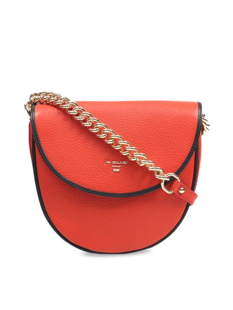 

Da Milano Red Solid Sling Bag