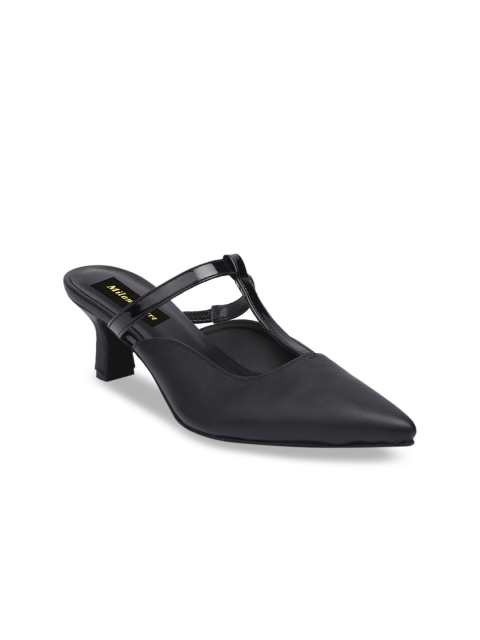 

Milano Torre Women Black Solid Kitten Heels