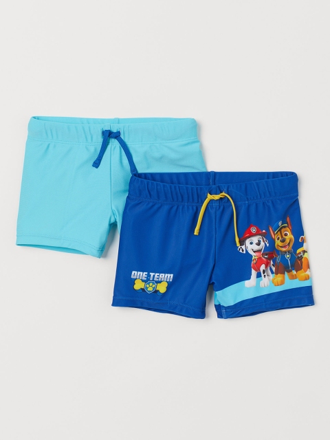 H&M Boys 2-Pack Swimming Trunks, Blue