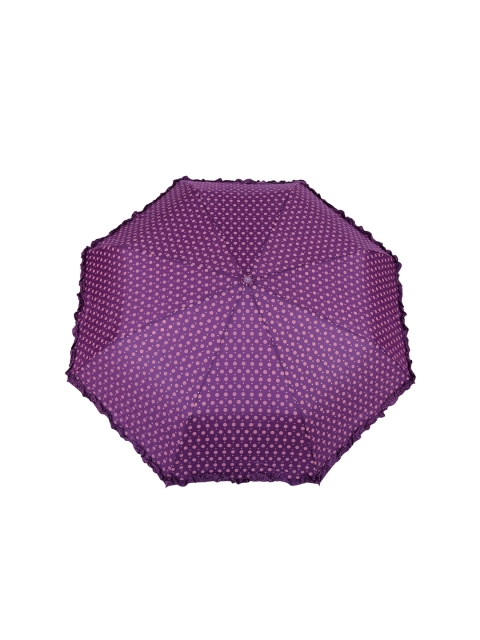 

FabSeasons Purple Digital Polka Dots Printed 3-Fold Automatic Umbrella