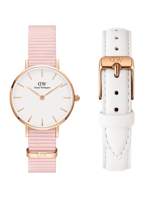 

Daniel Wellington Women Pink Solid Analogue Watch With Interchangeable Strap DW00500866