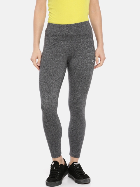 

Macrowoman W-Series Women Charcoal Grey Solid Active Yoga Tights