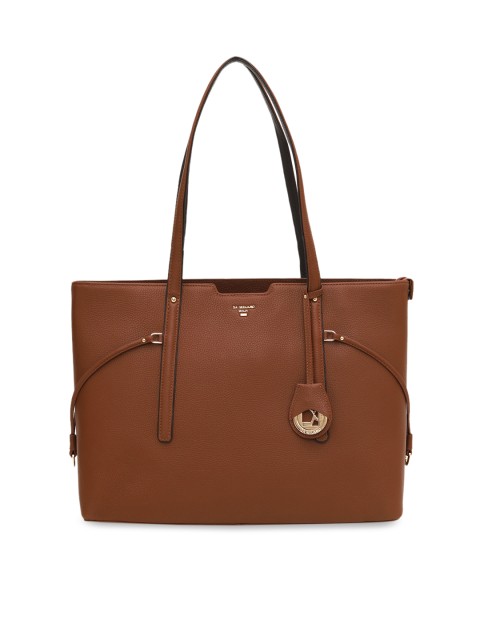 

Da Milano Brown Solid Shoulder Bag