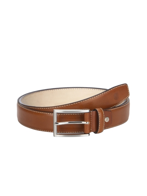 

CRUST Men Brown Solid Leather Belt