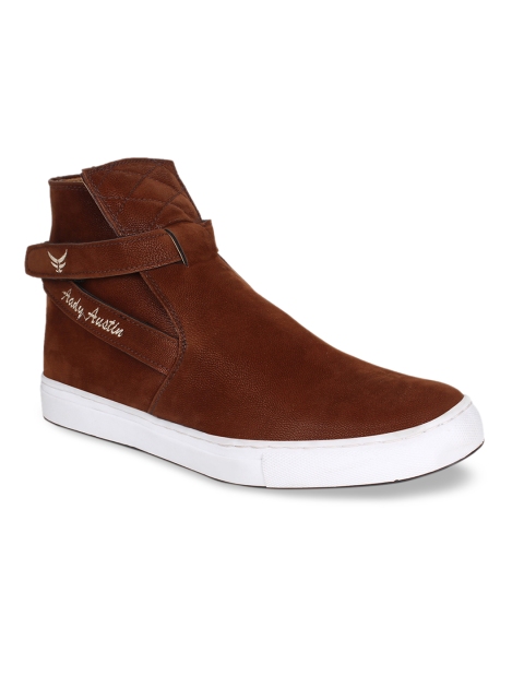 

AADY AUSTIN Men Brown Slip-On Sneakers