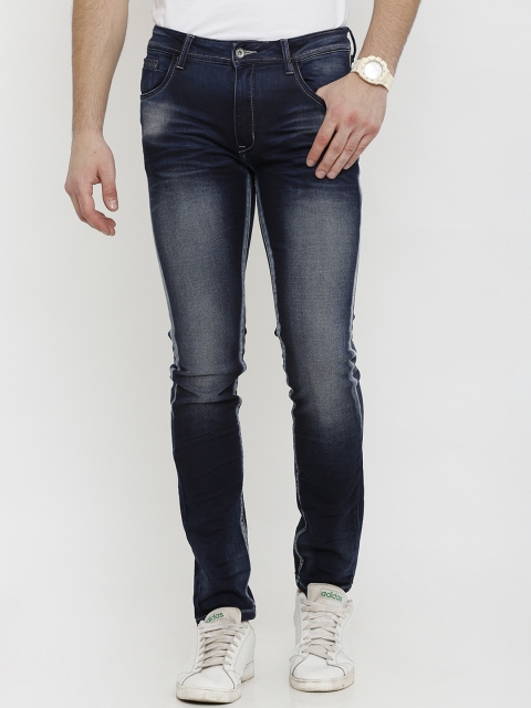 

Rex Straut Jeans Men Blue Slim Fit Mid-Rise Clean Look Stretchable Jeans