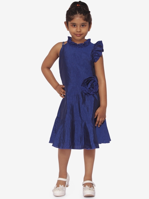 

Stylo Bug Girls Blue Solid A-Line Dress