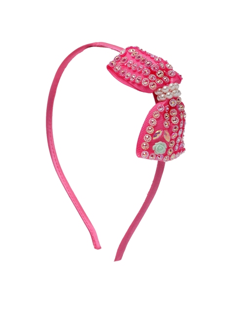 

Stoln Pink & White Embellished Hairband