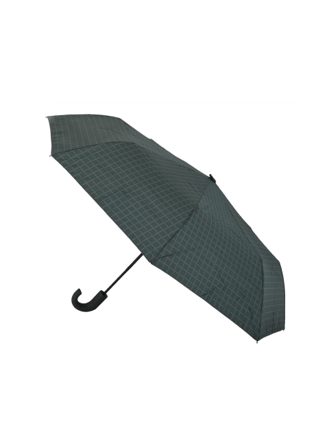 

FabSeasons Unisex Green Checked 3 Fold Semi-Automatic Umbrella