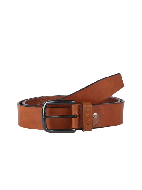 

CRUST Men Brown Solid Leather Belt