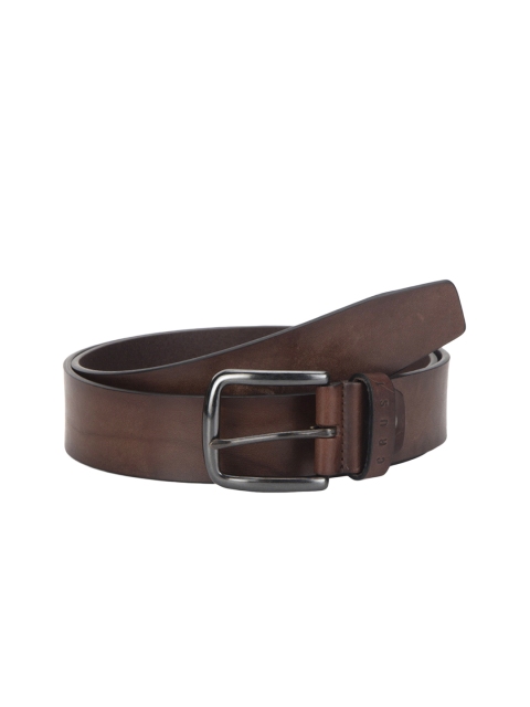 

CRUST Men Brown Solid Leather Belt