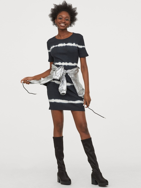 

H&M Charcoal Grey Bodycon Dress