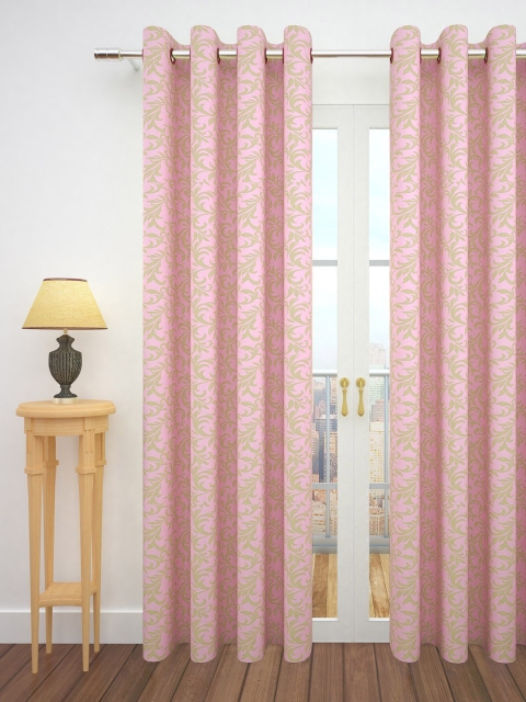 

Story@home Pink Single Jacquard Door Curtain