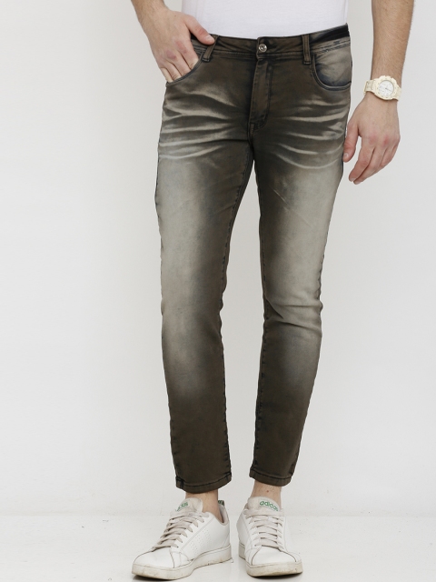 

Rex Straut Jeans Men Brown Slim Fit Mid-Rise Clean Look Stretchable Jeans